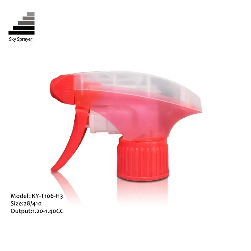 Sky Sprayer - 28/410 Helderrood PP Plastic Fijne Mist Water Trigger Sprayer Volledig plastic trigger sprayer 1