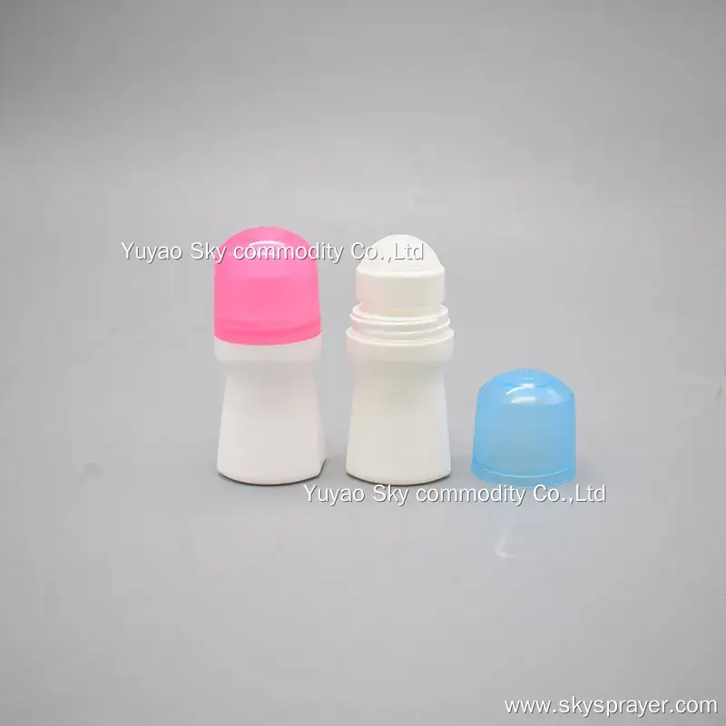Empty Roller Bottle Roll On Bottle KY-P1029 Pink And Blue 50ML PP Plastic Roll On Bottle 1