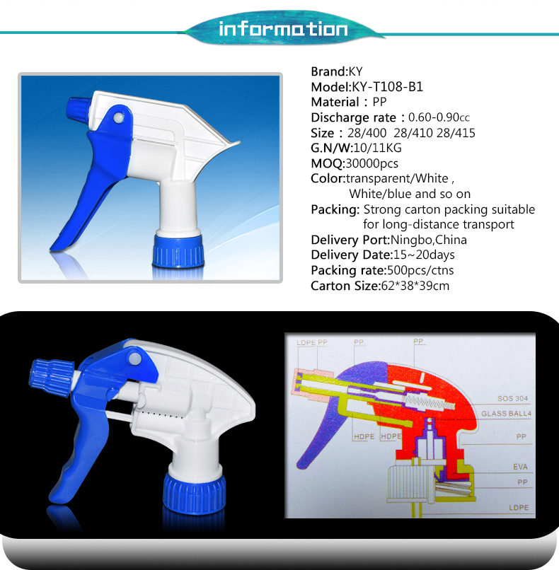Eco-friendly direct factory price plastic trigger spray