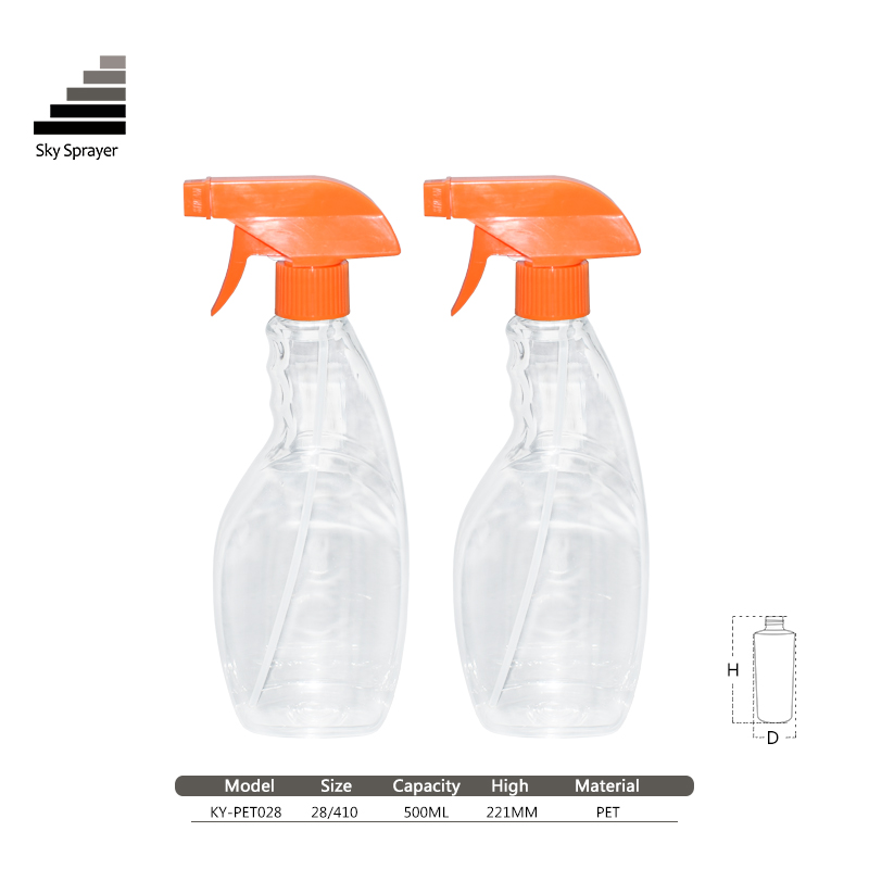 2020 China Factory Newest PET 500ml Plastic Trigger Spray bottle For Household