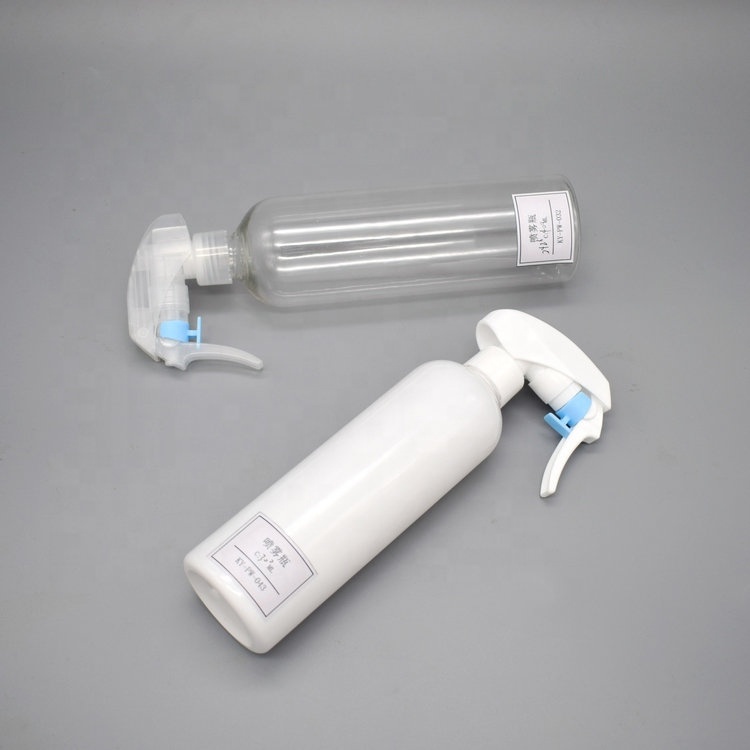 300ml 400ml Transparent and White Cosmetic Packaging PET Plastic Spray Bottle