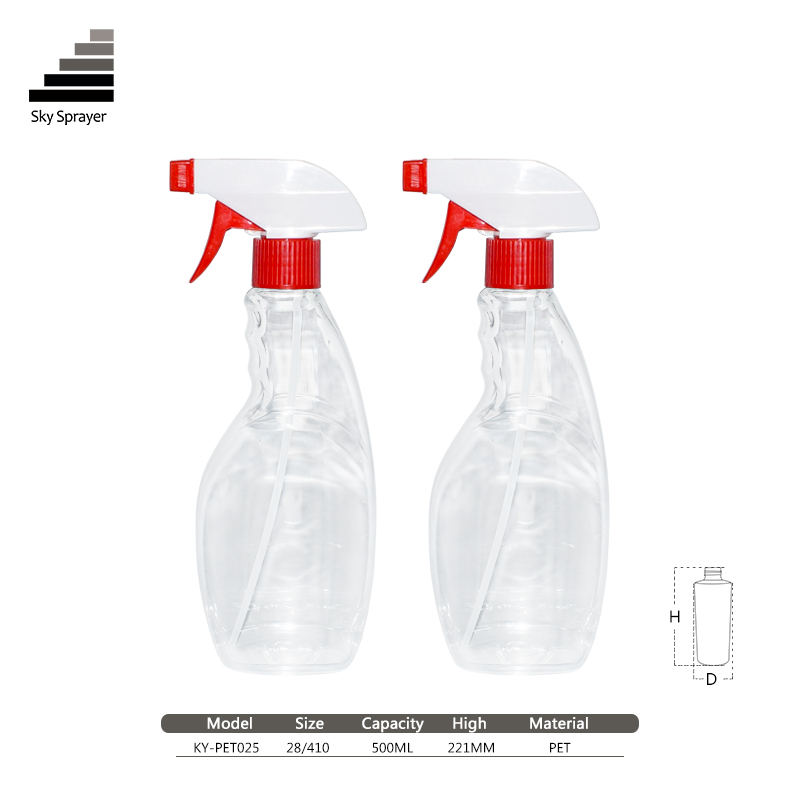 Hot Selling 500ml Plastic Bottle With Trigger Spray For Househpld