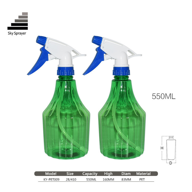 Rociador Sky - Botella rociadora de agua de plástico para el hogar con DISPARADORES 4