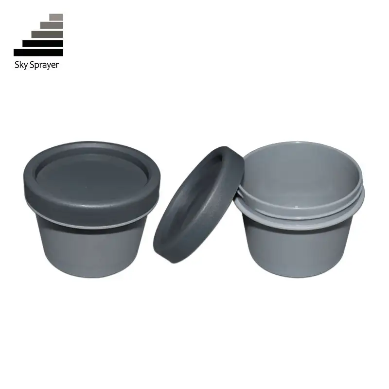 Sky Sprayer - China Manufacturer SKY SPRAYER 50ML Dark Grey High Capacity Plastic Jar Cosmetic CONTAINERS 1