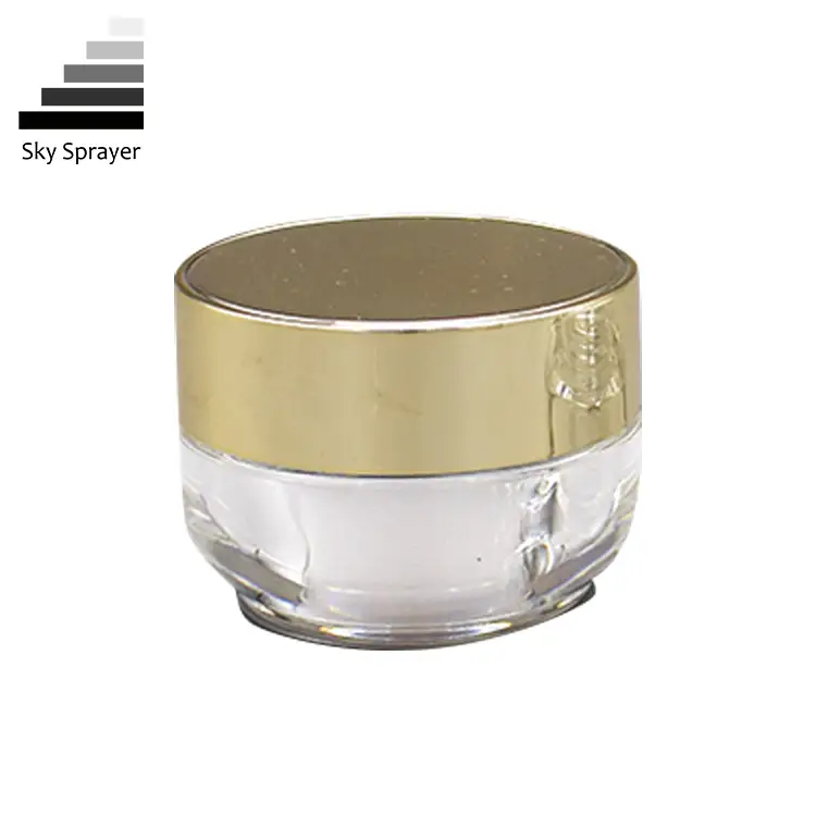 Sky Sprayer - 10G Groothandel Gouden Acryl Deksel Make-up Lege Container Cosmetische Pot CONTAINERS 1
