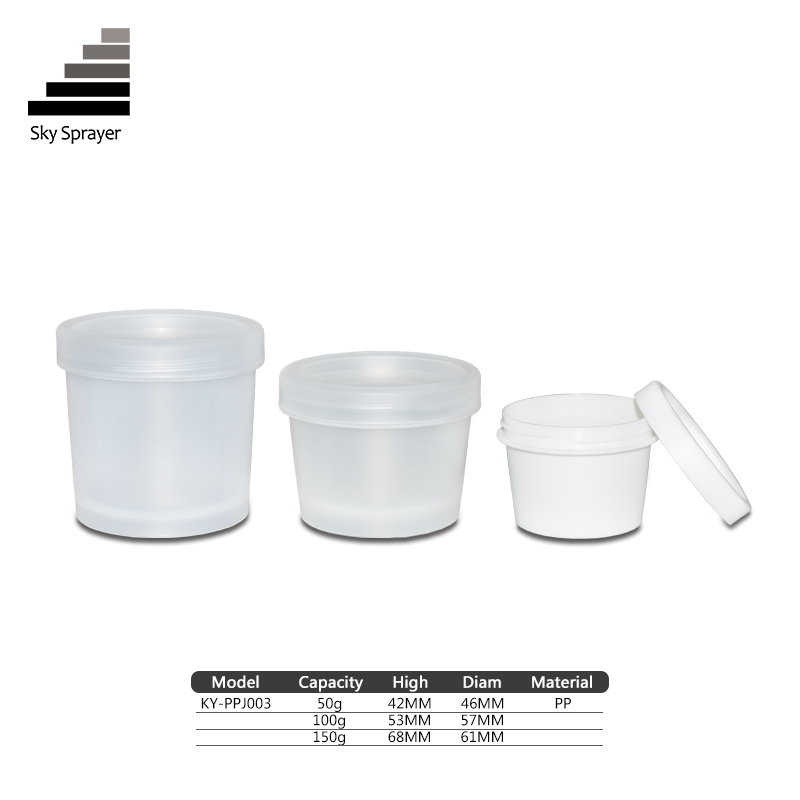 Portable White Cream Cosmetic Sample Emulsion Bottle With Cover