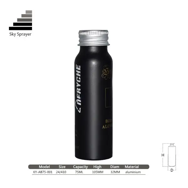 Sky Sprayer - Kleine ronde bodem verpakkingspot Lege aluminium shampoofles Niet gegroepeerd 1