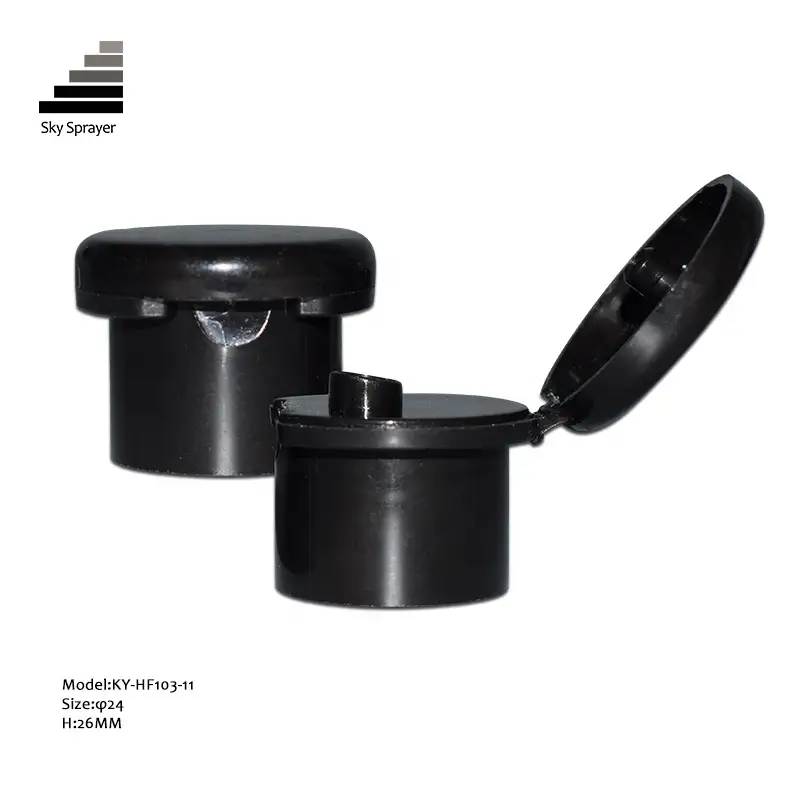 Sky Sprayer - Custom Liquid Dispenser Lotion Cosmetic Shampoo Black Plastic Flip Top Cap Ungrouped 1