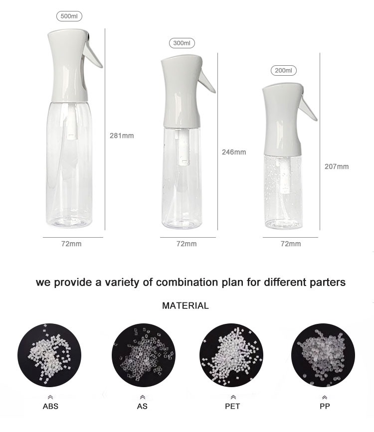 Sky Sprayer - White Fine Mist 500ml Pet Bottle Continuous Spray Fine Spray Gun 9