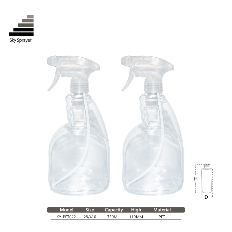 High Quality 750ML Trigger Bottle With Non Spill Trigger Sprayer For Water Mist