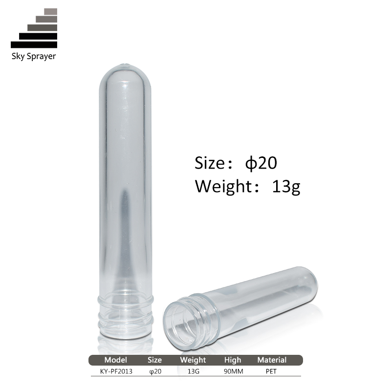High Transparency Plastic Bottle 90mm Pet Cosmetic Preform Tube