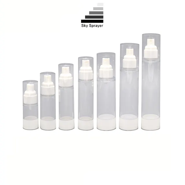 PP Airless Pump Bottles 10ML: Preserves product potency with dual pump and spray cap functionality 1