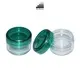 Custom Cosmetic Jars - 20ml Green Lid Double Wall Jar 1