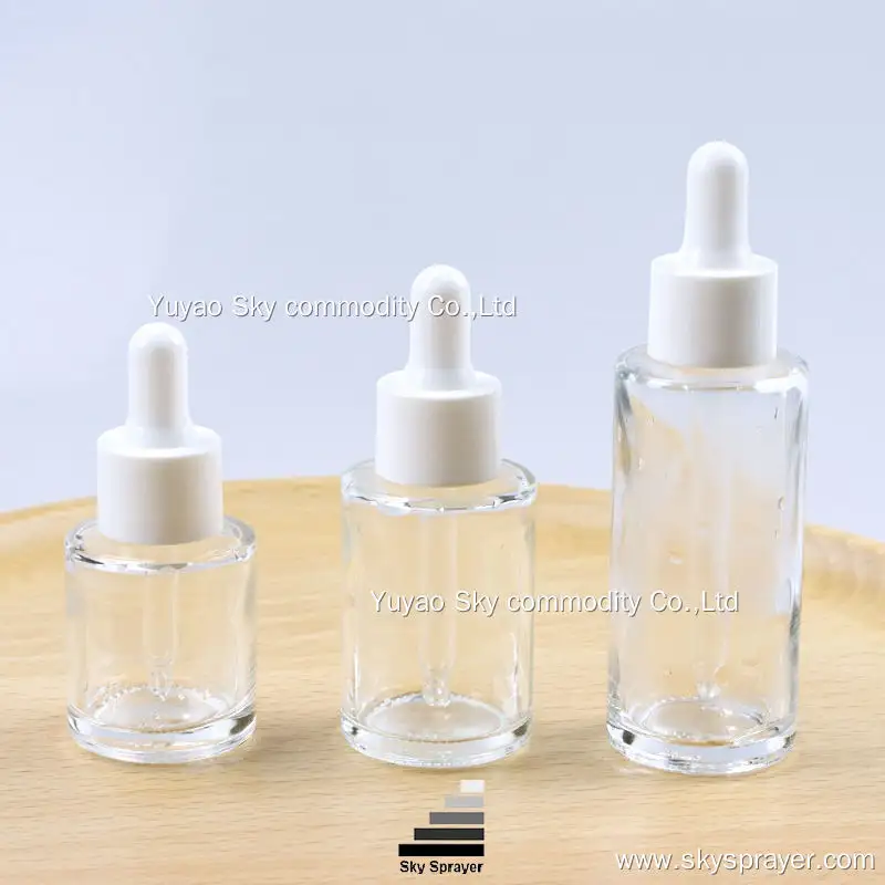 Clear Luxury Glass Dropper Bottle - Customizable Sizes, Superior Quality 1