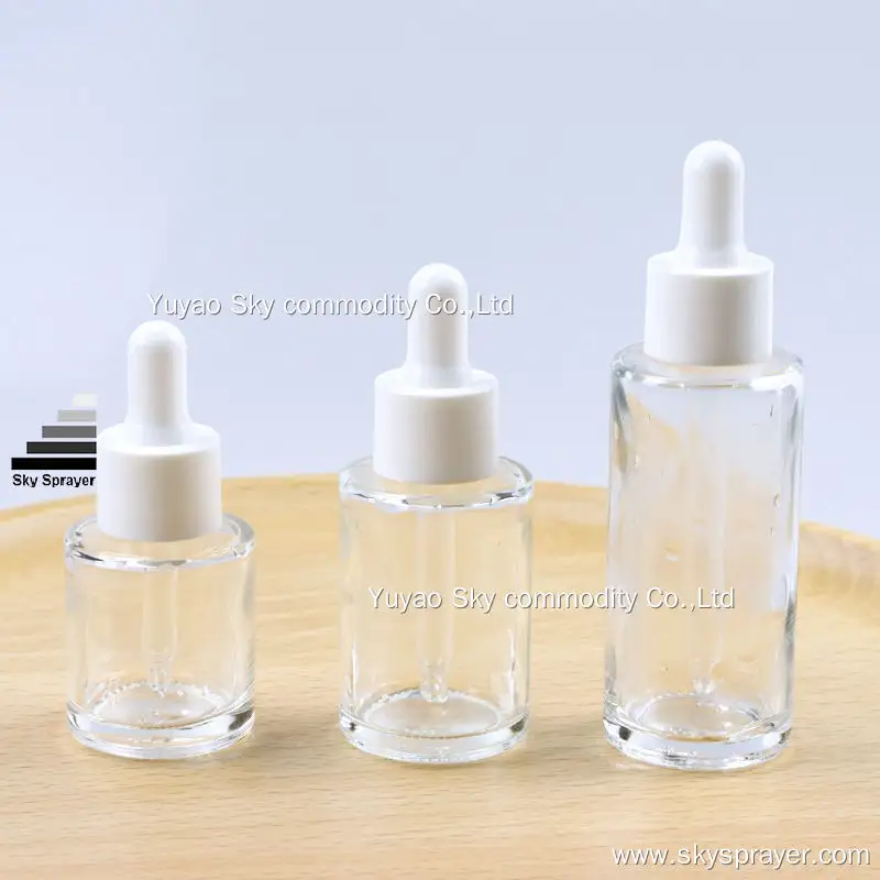 Sky Sprayer Essential Oil Bottle - Clear Luxury Glass Dropper Bottle. Customize your size! 1