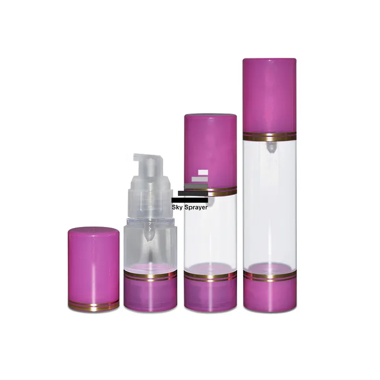 Pink Safe Plastic Airless Bottle - Customize Size & Style - Quality Warrantee - 30ml Airless Pump Bottle Wholesale 1