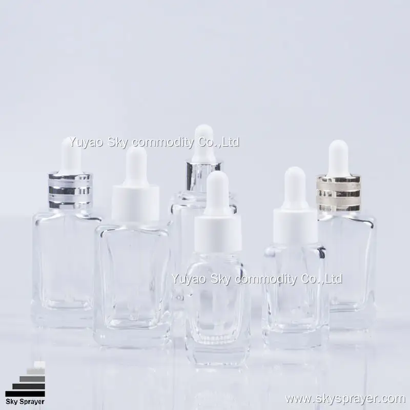 Clear Luxury Essential Oil Dropper Bottle - Customizable Sizes - Sky Sprayer 1