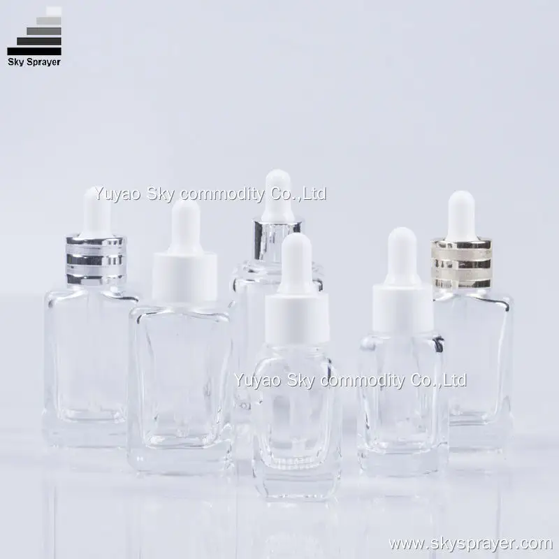 Clear Luxury Glass Essential Oil Bottle - Customizable Sizes - Sky Sprayer Group 1