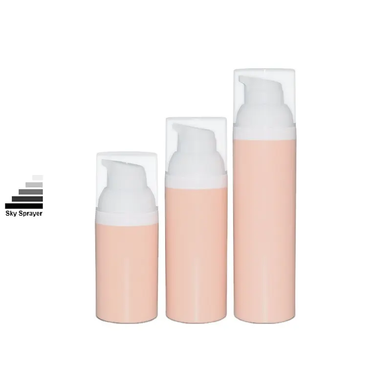 High Quality Pink Airless Plastic Cream Bottle - PP Airless Bottle 1