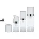 New Design Transparent PP Plastic Cosmetic Cream Bottles - Bamboo Airless Pump Bottle 1