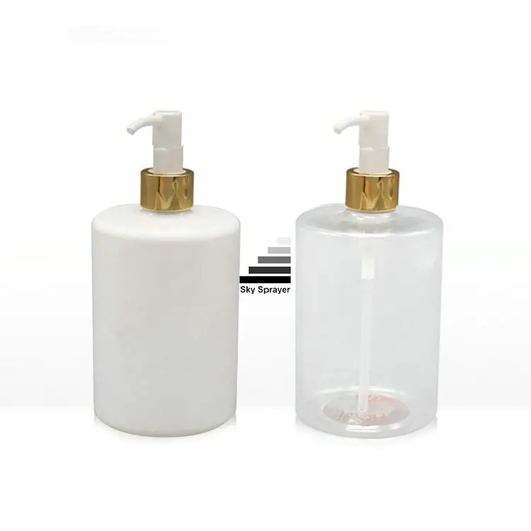 500ml Boston Round PET Lotion Pump Bottle – Factory Direct Sale, Customizable 1