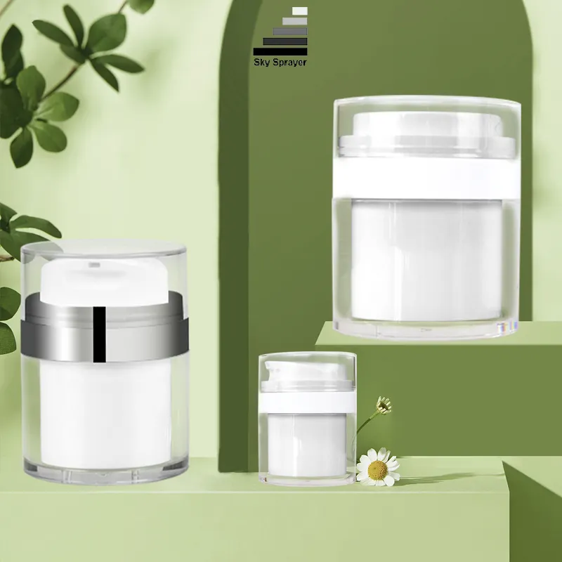 Airless Plastic Cream Jar - Precision Finish Sizes 15ml-100ml 1