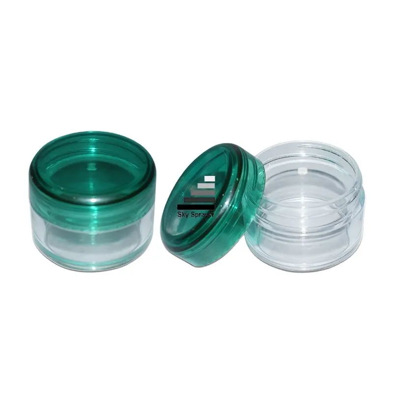 20ml Green Lid Airless Cosmetic Jars 1