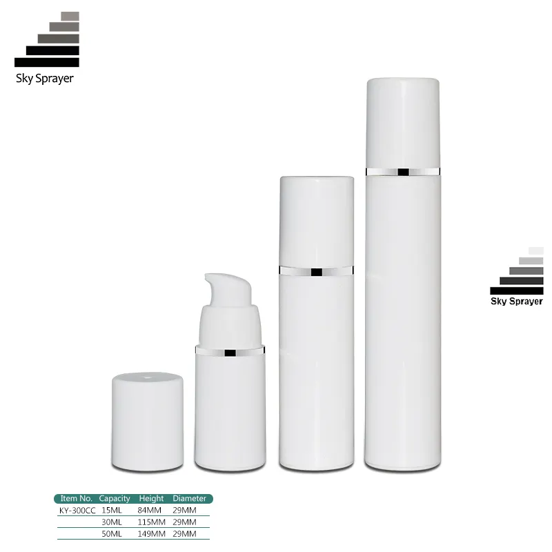 High Quality Cheapest PP Cosmetics Airless Bottle by SKY SPRAYER 1