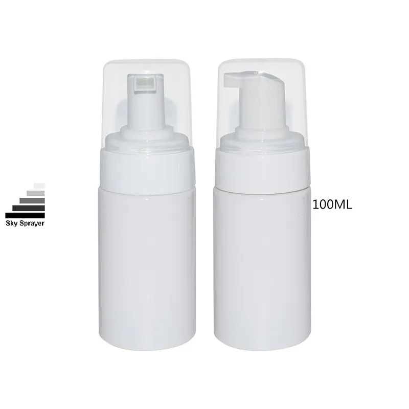 100ml Matte White Airless Pump Bottle for Cosmetics 1