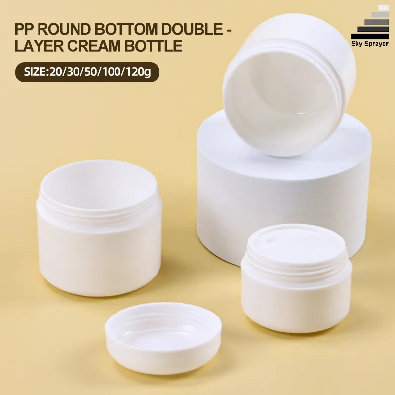 White PP Cream Jar 10g Cosmetic Jars 1