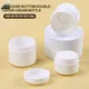 Customizable White PP Cream Jars (20g to 120g) - Double-Layered Design 1