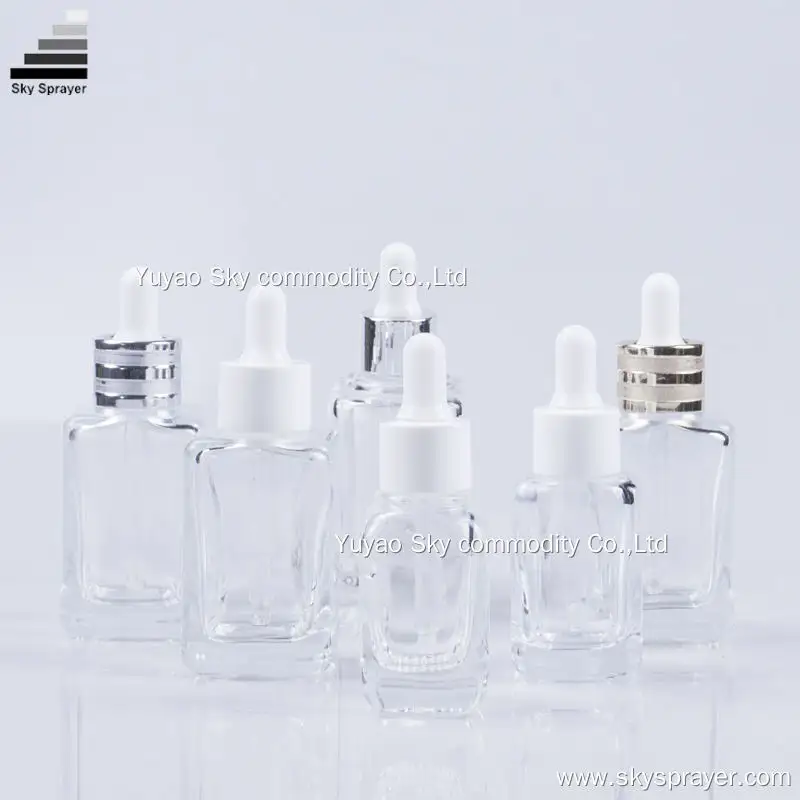 Luxury Clear Glass Essential Oil Dropper Bottles - 20/30/50/60ml Sizes 1