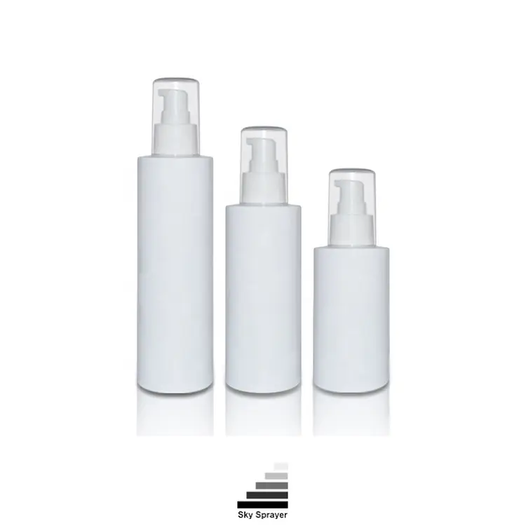Round White Plastic Cosmetic Bottle Maker - Airless Cosmetic Bottles 1