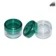 20ml Green Lid Double Wall Acrylic Cream Jar 1