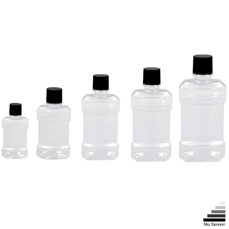 Custom Transparent Plastic Mouthwash Bottles - 80ML-500ML 1