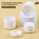 White PP Cream Box Jar in Multiple Sizes - 15ml Cosmetic Jars 1