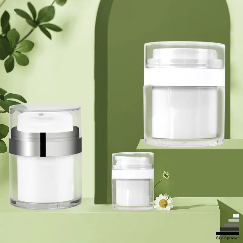 Airless Pump Bottle Lotion Dispenser - Precision Finish - Wholesale Plastic Cosmetic Containers 1