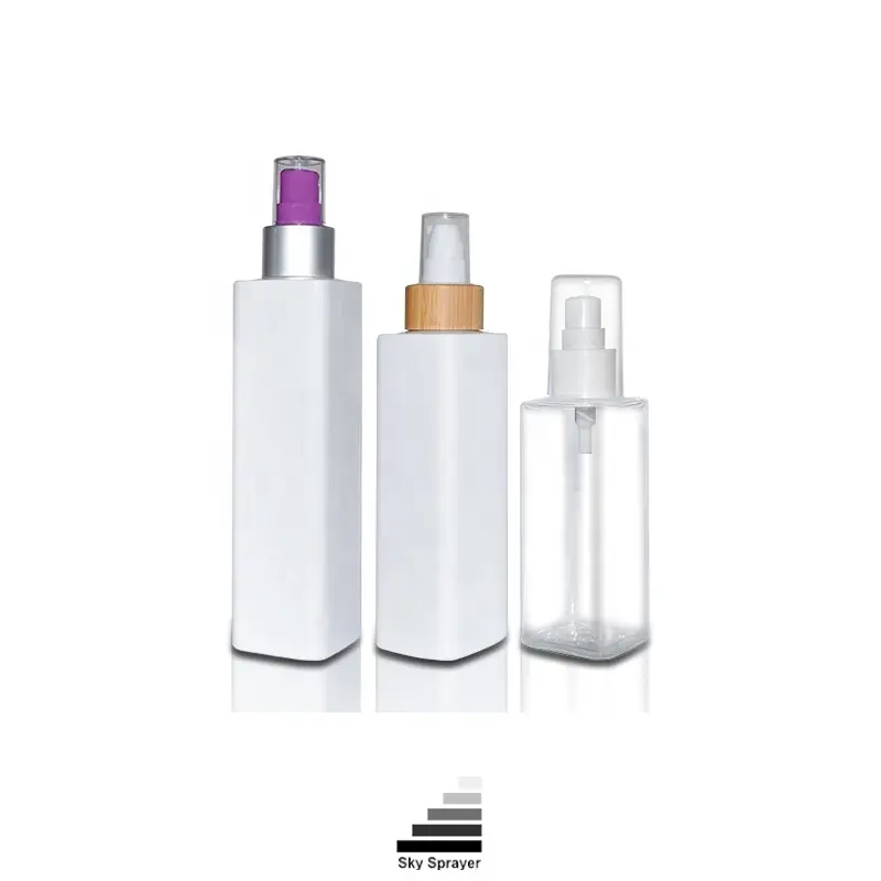 Square Plastic Pet Bottles for Cosmetic Packaging 1