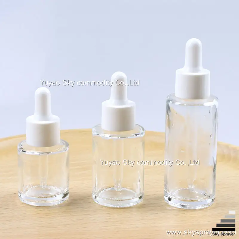 Clear Luxury Glass Essential Oil Dropper Bottle - Customizable Sizes, Premium Quality 1