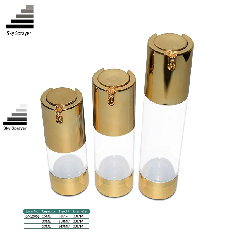 10/15/20/30/50 ml Acrylic Airless Pump Bottle 1