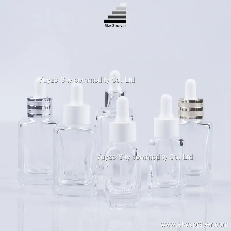Clear Luxury 60ml Essential Oil Dropper Bottle - Customizable Sizes by Sky Sprayer 1