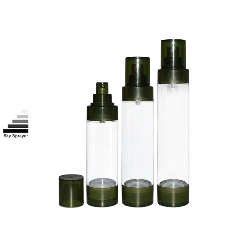 Plastic Round Cosmetic Airless Bottle - High Tech Efficiency 1
