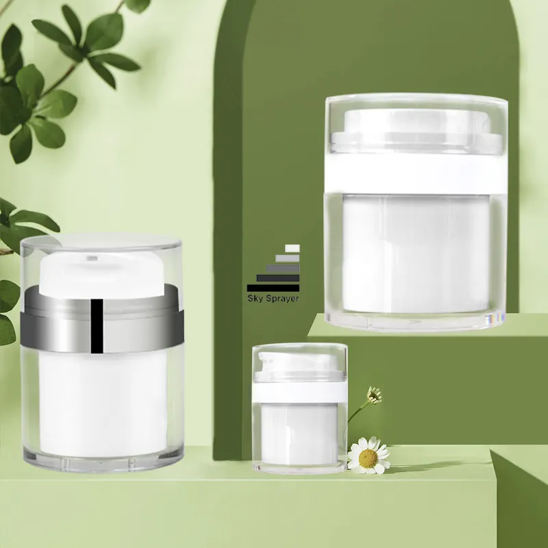 Gold Cosmetic Jar - Precision Finish Airless Pump Bottle 1
