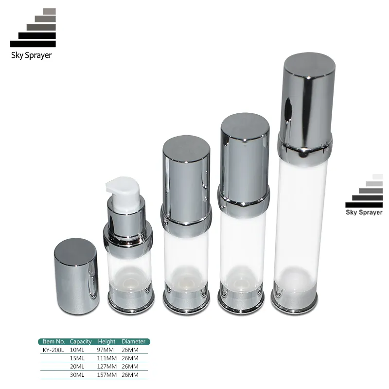 Custom KY-200L Acrylic Airless Bottle 1