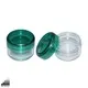 20ml Green Lid Double Wall Airless Cream Cosmetic Jars with Customization - Small Makeup Jars 1