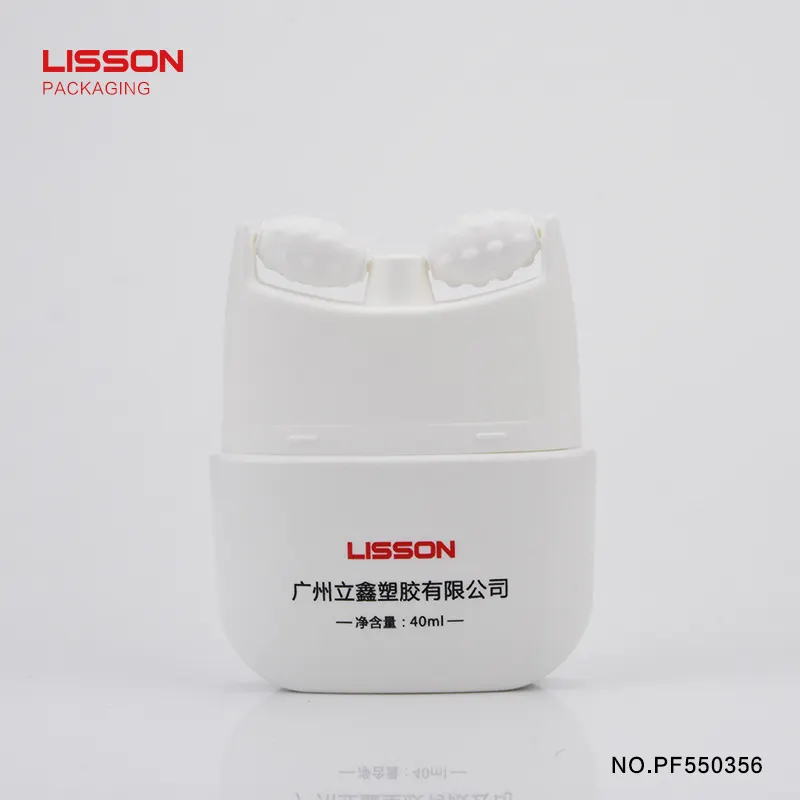 Lisson double rollers refillable massage cream tube luxury for storage 2