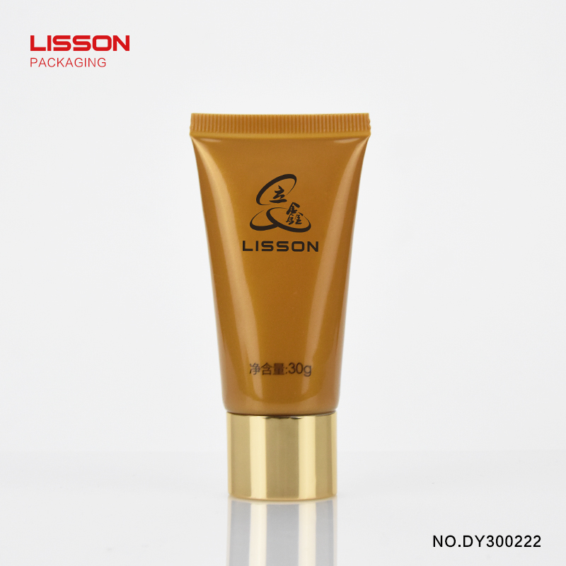 golden empty tubes for creams aluminium Lisson 5