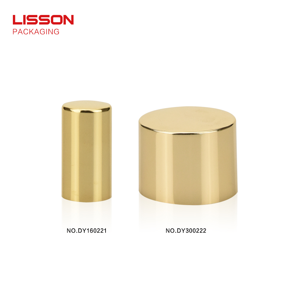 golden empty tubes for creams aluminium Lisson 2