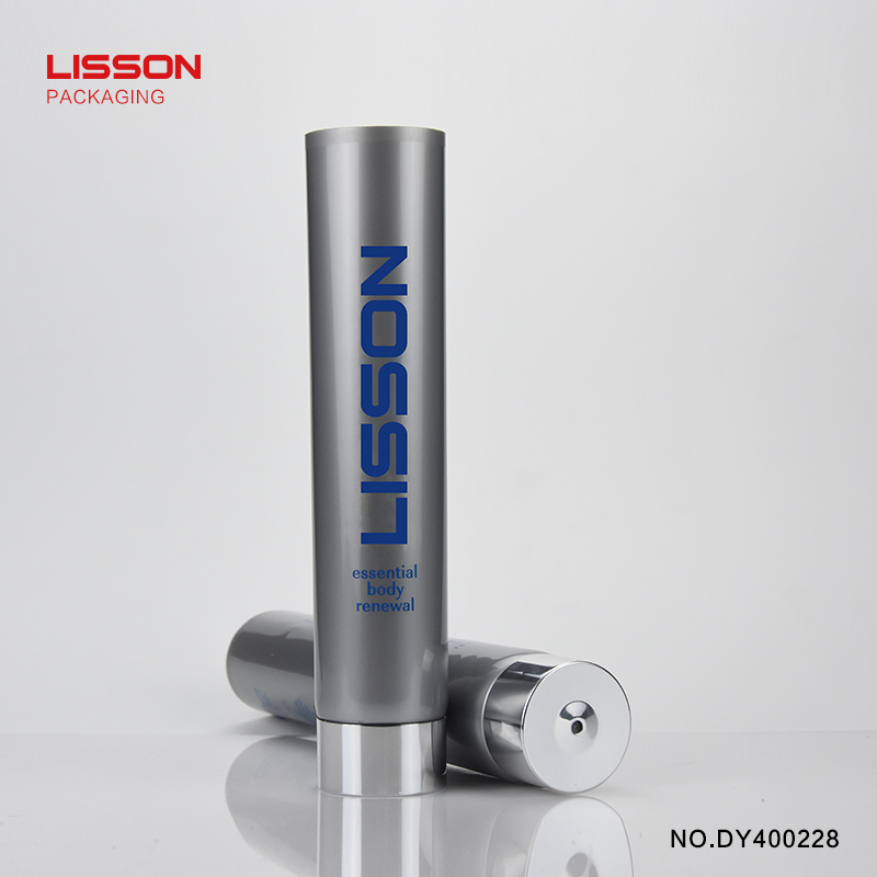 Lisson screw cap plastic tubes cosmetics free design for cleaner 3