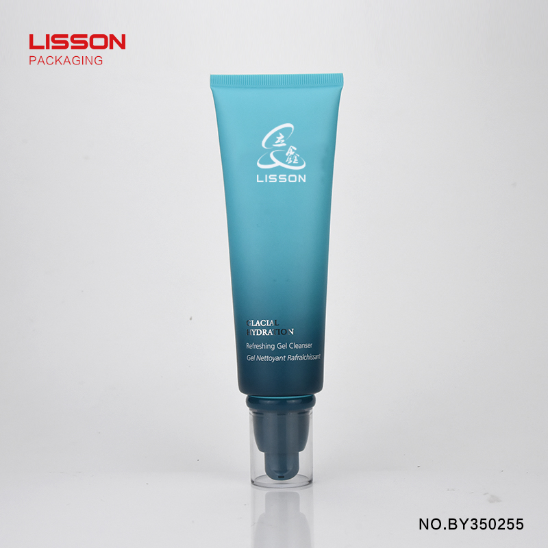 Lisson packaging airless pump bottles oval for cleanser 5